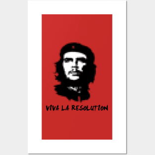 Viva La Resolution Pixel Che Guevara Posters and Art